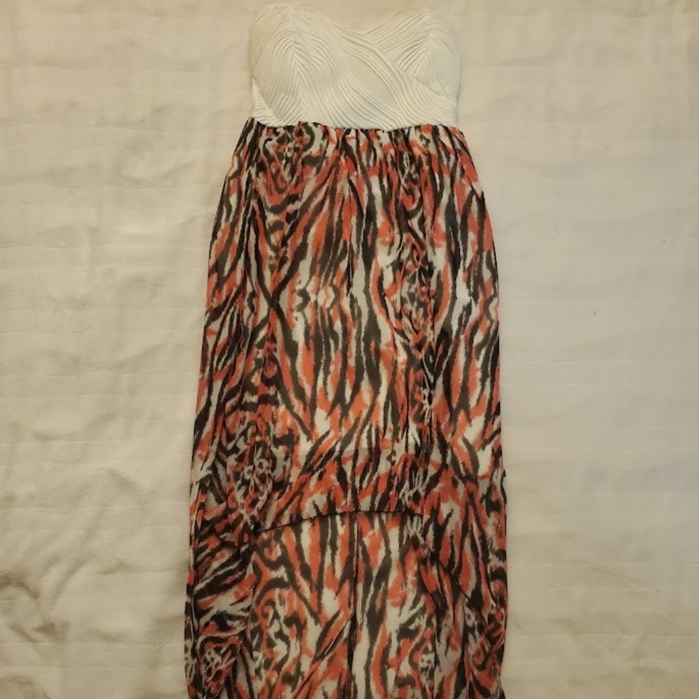 No Boundaries High Low Strapless Dress